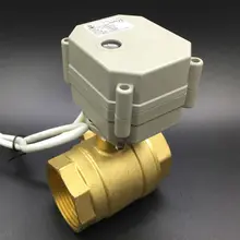 Tf32-b2-c металла Шестерни качество нормально открытый/закрытый Клапан BSP 1-1/4 ''2-способ латунь dn32 ac110-230v 2 провода или 5 проводов