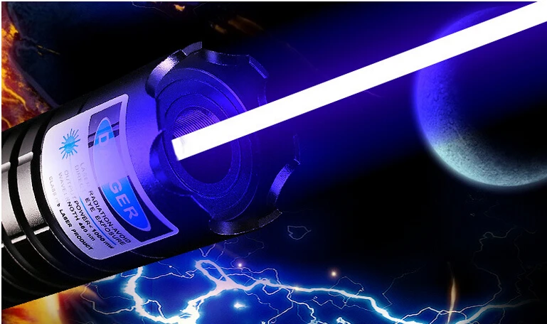 

High power Military Blue laser pointer 500000m 50w 445nm 450nm Flashlight Burning Match/dry wood/candle/black/cigarettes 5 caps