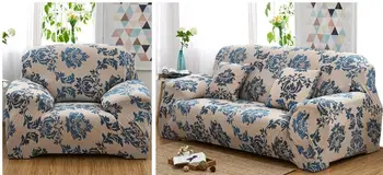 

flexible Stretch Sofa cover Big Elasticity Couch cover Loveseat sofa Funiture Cover 1pc flower Design - Machine Washable