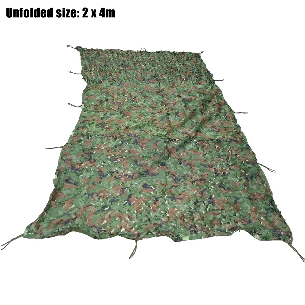 

2M x 4M Camouflage Net Woodland Military Army Hunting Camping Tent Car Cover Netting For Hunting, Paintball Games Sunshade