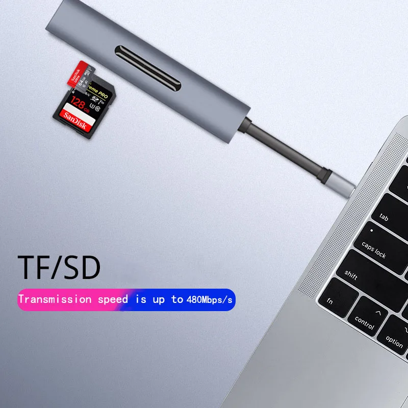 Док-станция с разъемом типа C HDMI VGA USB power Delivery Hub для ноутбука Macbook Pro hp DELL Surface lenovo samsung Dock