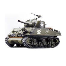 HengLong RC Tank US M4A3 Sherman Chariots 2 4G 1 16 Armored Car Battle Tank BB