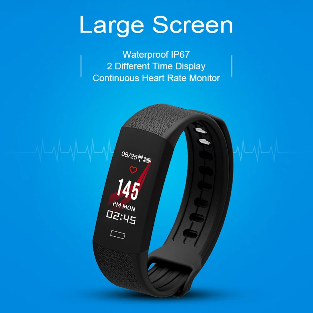 Bluetooth 4,0 спортивный смарт-браслет мужские наручные часы монитор здоровья монитор сердечного ритма плавание фитнес-браслет для IOS Android