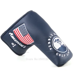 New USA American No.1 Flag Long LifeTree White Golf Putter Cover Headcover Velcro Closure for Blade Golf Putter Free Shipping New USA American No.1 Flag Long LifeTree White Golf Putter Cover Headcover Velcro Closure for Blade Golf Putter Free Shipping
