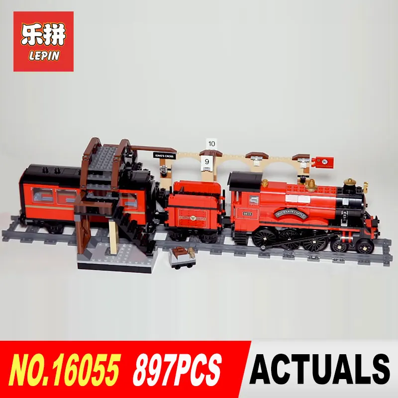 

Lepin 16055 Compatible with 75955 Harry Magi Potter Hogwarts Express Train Blocks Bricks Building Educational Toy Model