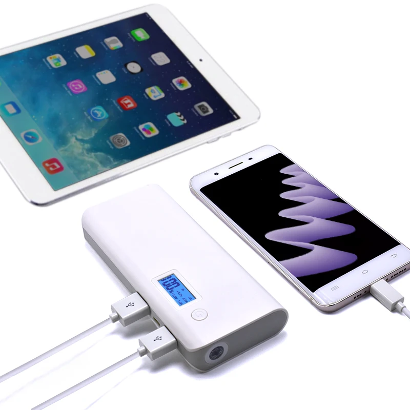 Внешний аккумулятор power Bank 10000 мАч двойной usb портативное зарядное устройство