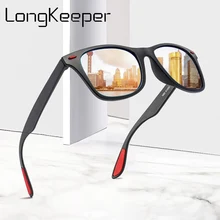 Фирменный дизайн, модные поляризационные солнцезащитные очки для мужчин, Ретро стиль, квадратная оправа, солнцезащитные очки, мужские очки для вождения, Gafas de sol masculino, UV400