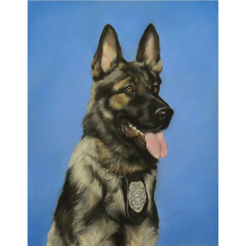 

Square / Round Drill DIY Diamond Painting "Animal dog German Shepherd" Embroidery Cross Stitch Mosaic Full Rhinestone Decor L595