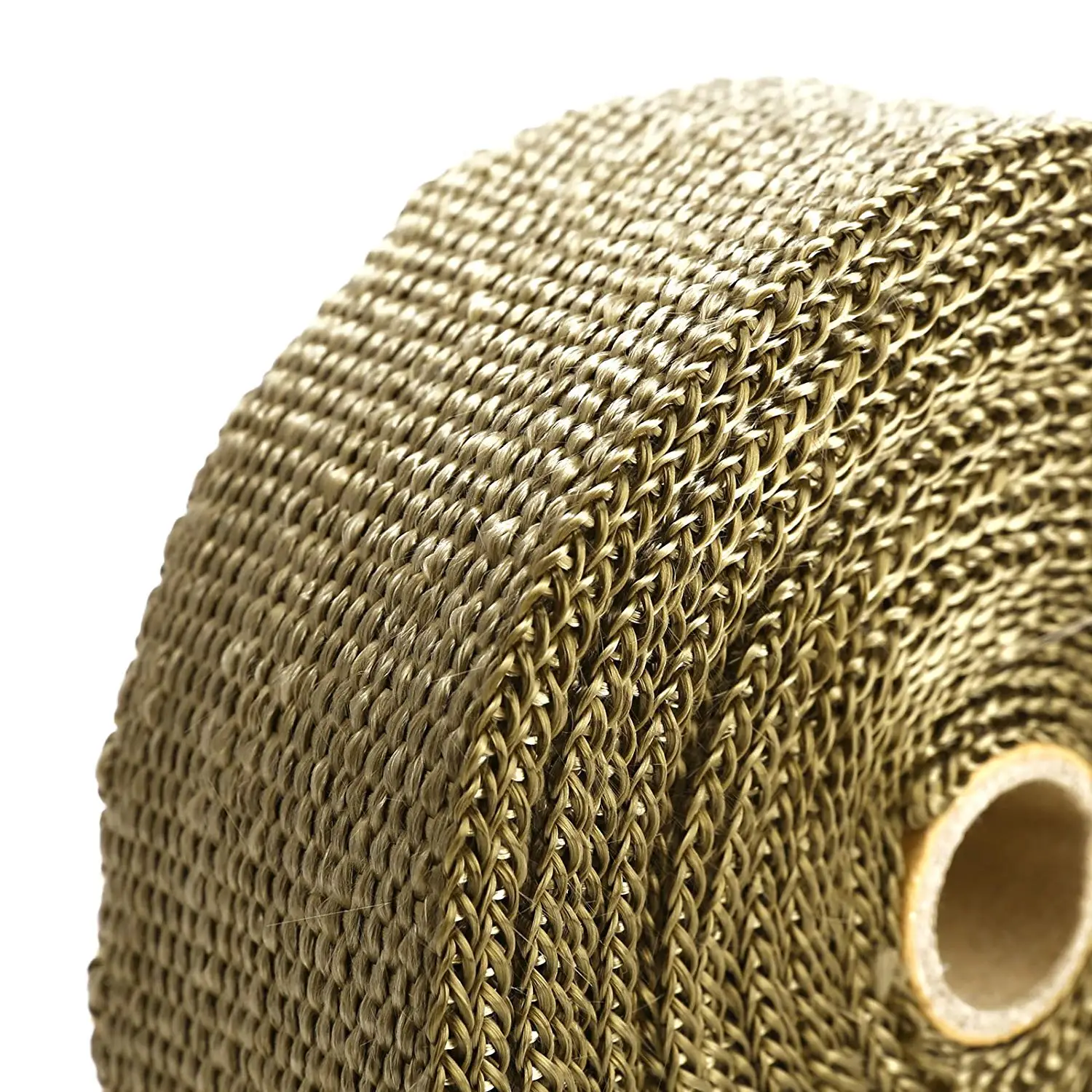 Baratos Popular precio al por menor 10m x 5cm x 1,5mm tubo de escape aislamiento térmico colector cinta motocicleta Auto fibra Turbo alta cinta de envoltura de calor