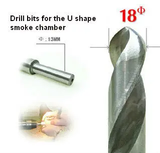 

U Drill Bits for smoke chamber /tobacco pipe making 18mm diameter -free shipping