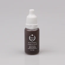 Коричневый 2шт пигмент Перманентный макияж ручной бровей микроблейдинг пигментные краски для тату