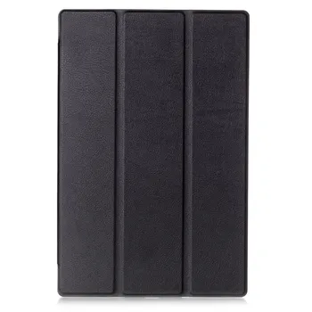 

Magnetic 3 Folding Folio Stand Case for Sony Xperia Z2 10.1 inch Tablet Flip PU Leather Stand Protective Funda Case+film