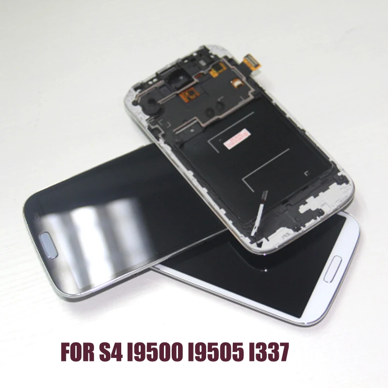ЖК-экран в сборе совместимый с Samsung Galaxy S4 i9500 i9505 i337 ЖК-дисплей сенсорным экраном