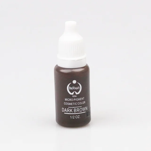 2pcs Dark Brown Biotouch Tattoo Ink Permanent Makeup Micro Pigment Set Eyebrow 3D Micoblading Tattoo Pigment 2pcs Dark Brown Biotouch Tattoo Ink Permanent Makeup Micro Pigment Set Eyebrow 3D Micoblading Tattoo Pigment