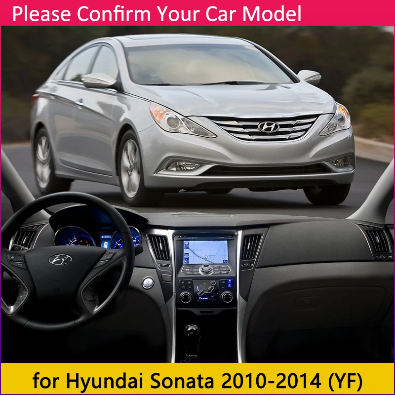 Для hyundai Sonata 2010 2011 2012 2013 YF Противоскользящий коврик, коврик на приборную панель Зонт приборной защиты ковровых покрытий автомобильные аксессуары