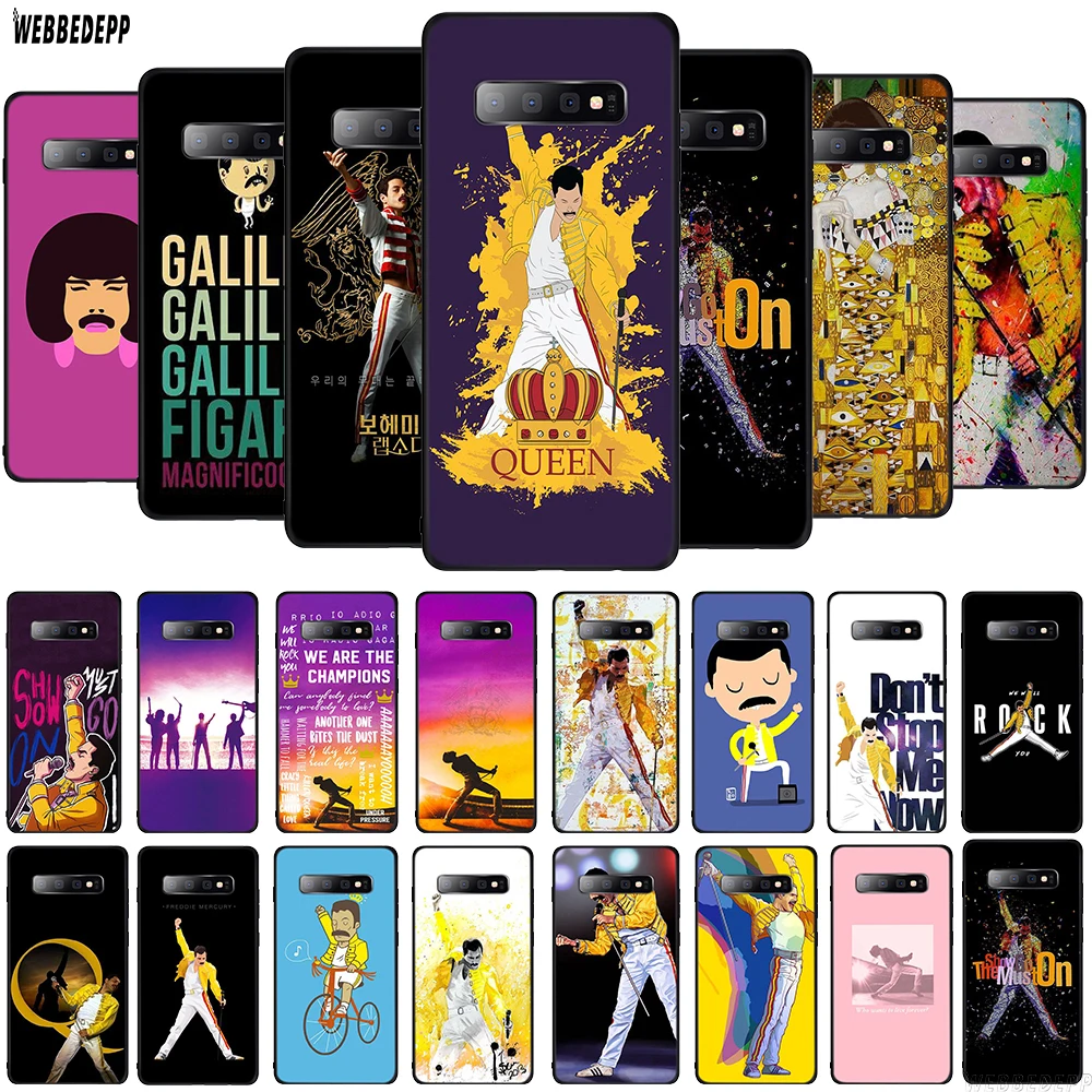 WEBBEDEPP Фредди Меркури Queen band TPU чехол для Samsung Galaxy A10 A30 A40 A50 A70 A6 A8 A9 J6 2018 Note 8 9 мягкий |