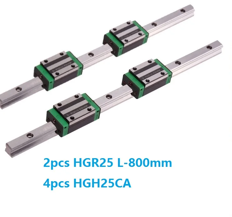 

2 шт., линейные направляющие/рельсы HGR25, 4 шт.
