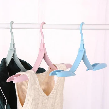 

Portable Foldable Clothes Hanger Portable Cloth Hangers Organizer For Bathroom Bedroom Wall Door Closet Accessories