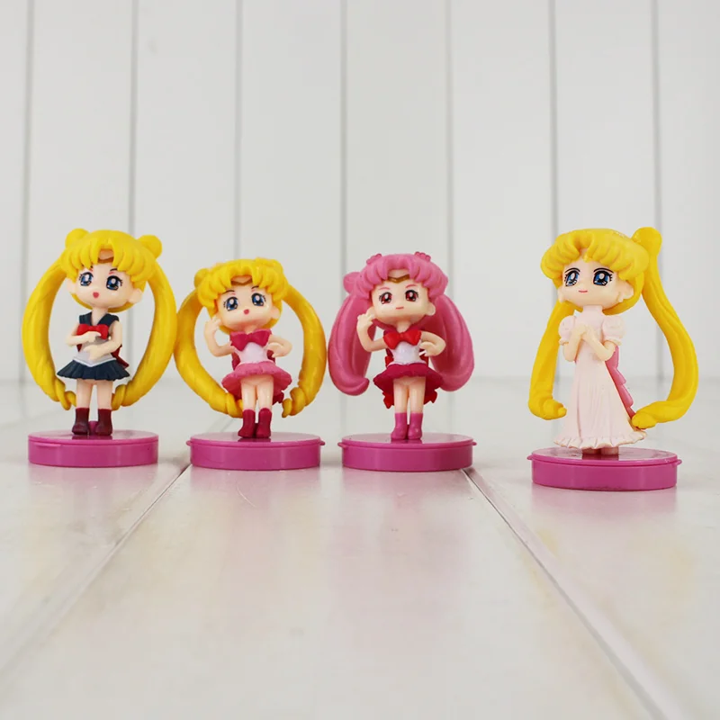 Фигурки Сейлор Мун хрустальные игрушки Chibi Tsukino Venus аниме модельные куклы 4