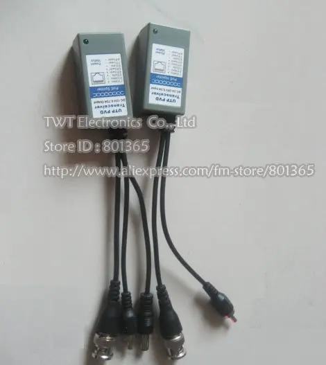 

CCTV RJ45 Video Balun, with Audio, Video and Power over CAT5/5E/6 Cable 1 Pair,Free shipping