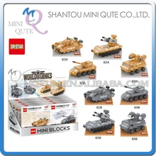 Full Set Mini Qute DR STAR 8pc lot military army fighting war tank Vehicle plastic building