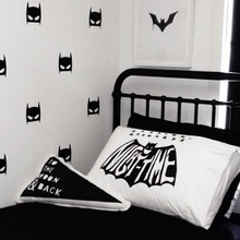 36 шт. Съемный Детский герой Бэтмен маска Наклейка на стену виниловая наклейка детское украшение комнаты своими руками искусство