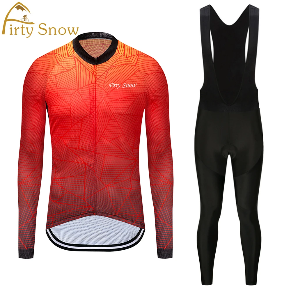 

Firty snow 2018 Long Sleeve Autumn Pro Cycling Jerseys Mountain Bike Clothing Racing Bicycle Clothes Maillot Ciclismo Sportwear