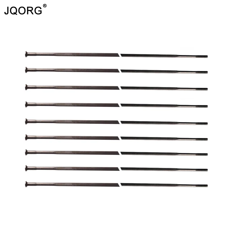 10 Pcs A Lot Pillar Aero1423 Flat Spokes Straight Pull Black Color