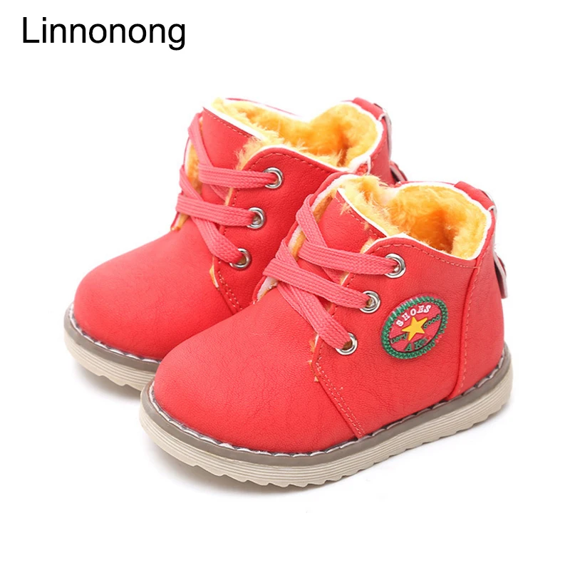 New Design Winter Baby Boots Soft Velvet Sneakers font b Children s b font Plush Toddler