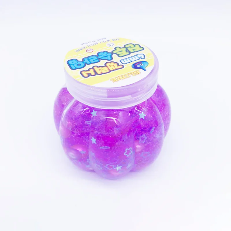 

Crystal Slime With Gradient Color Beads Clear Slime Mud Anti-stress Toy Kids Adults Relaxed Plasticine Rubber Funny Toy