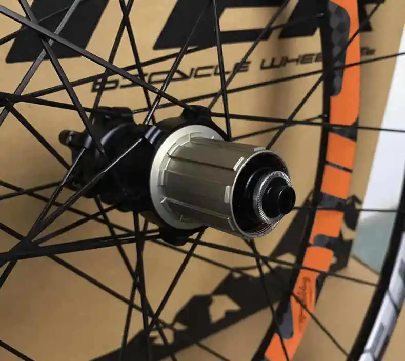 Sale 12K Matte Mountainbike 26 / 27.5 ER Carbon Wheels Ultra-light CNC MTB Wheelset QR&Thru Axle Wheel 6 Colors Bicycle Accessories 16