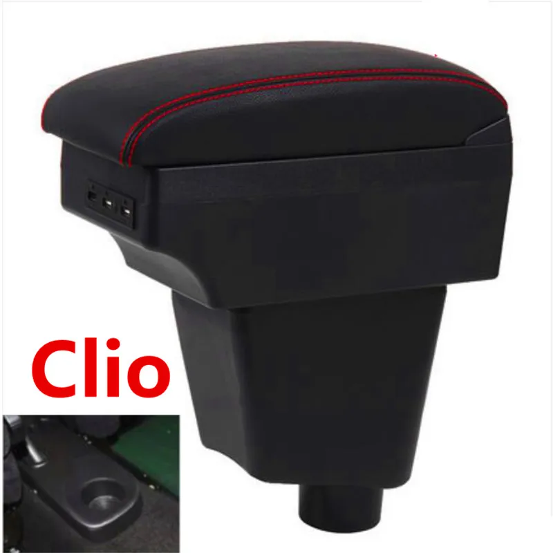 Для Clio 4 подлокотник коробка центральный магазин содержимое коробка с USB интерфейсом