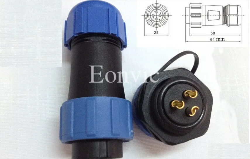 Ip68 разъем 3pin