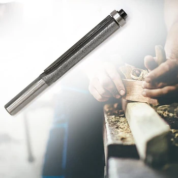 

new 8mm Shank Height Extra Long Flush Trim Router Bit Woodworking Milling Cutter for Wood DIY ToolLock Miter 8*10*51mm