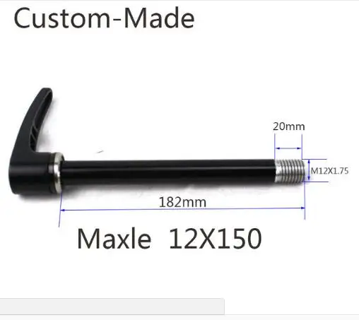 Задняя ось Maxle 12X142 мм на заказ велосипедная ось 12X135 12X148 12X150 ABP 12X142 ABP Boost 12X148 - Цвет: Красный