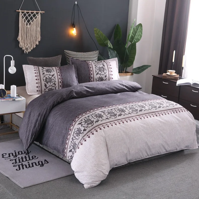Luxury Duvet Cover Set Quilt Bedding Cotton Blend DARK GREEN Single King Double