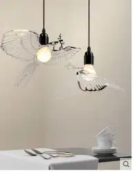 Птица кованого железа светильник для учебы Ресторан Американский творческие бра с регулировщиком высоты типа «цапля»