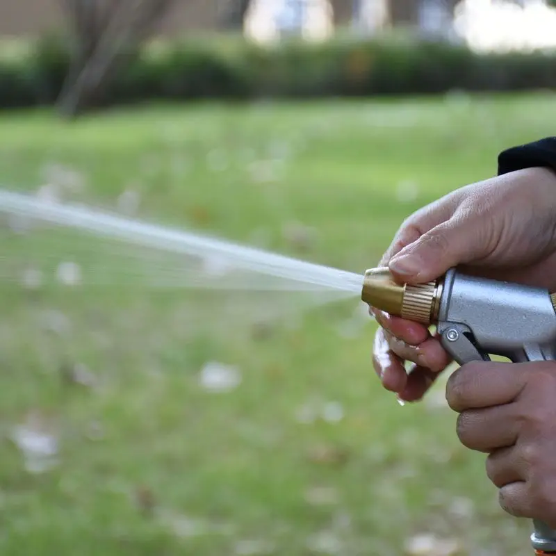 Моющий автомобильный водяной пистолет, латунная Распылительная насадка, регулируемый распылитель воды для сада, полив, чистка цветов, 1 шт