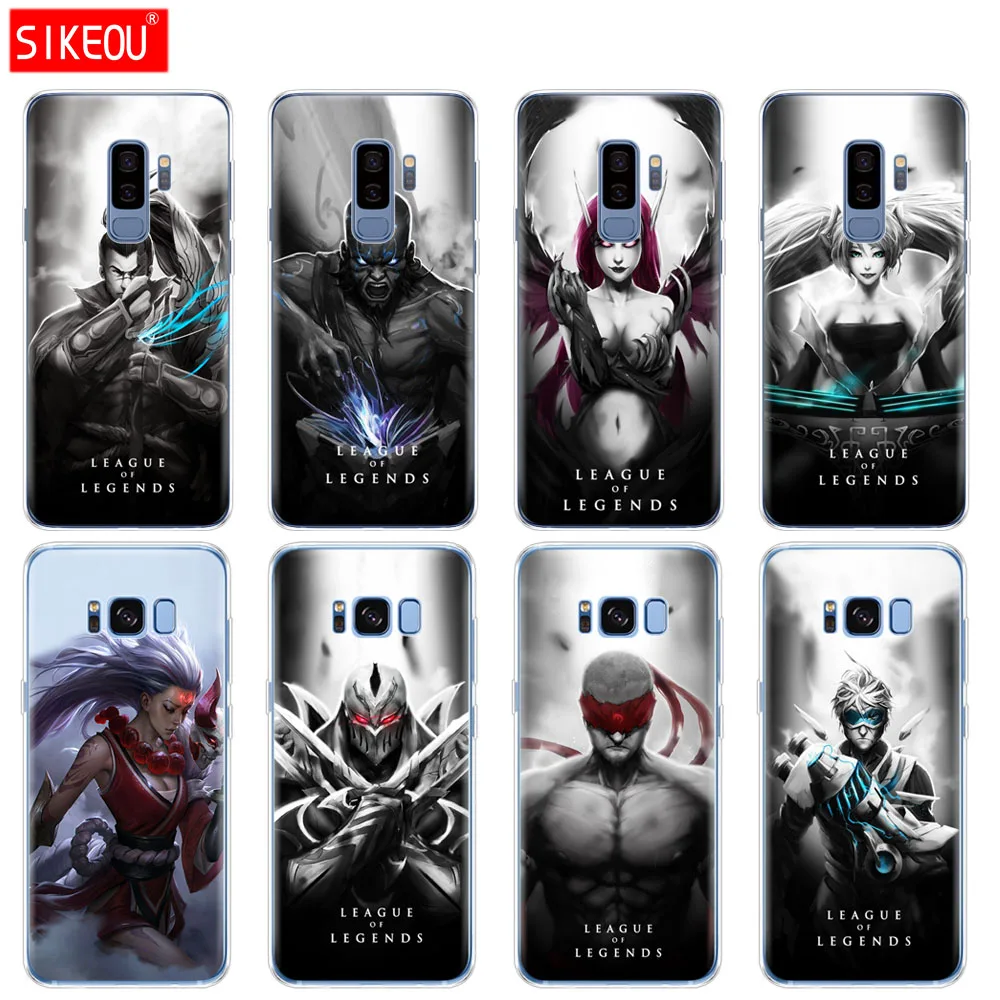 Силиконовый чехол для телефона Samsung Galaxy S9 S8 S7 S6 edge S5 S4 S3 PLUS League of Legends герои