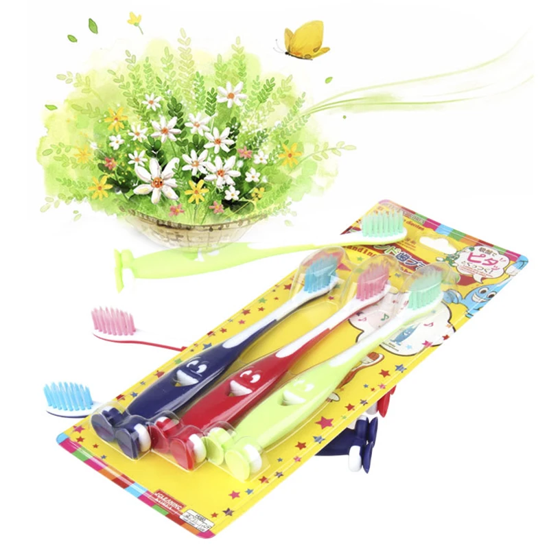 3Pcs/pack Kids Baby Tooth brush Teether Training Bristle Mouth for Children's ToothBrush Soft silicone toddlers Brushes Dental