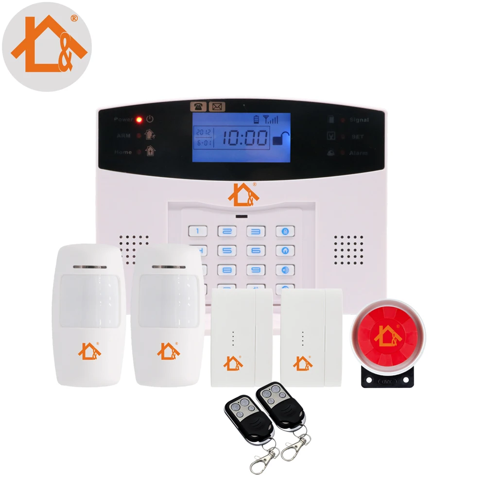 99 Защитная зона LCD Беспроводная GSM сигнализация клавиатура охранная с Pir