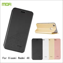 Для Xiaomi Redmi 4X Дело MOFI Роскошные Флип Кожа PU Стенд Fundas Coque чехол для Xiaomi Redmi 4X телефон случаях