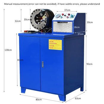 

3KW SH-51B Vertical Hydraulic Hose Locking Machine Punching Machine Bending Press Locking Machine 1440r/min 380V/220V (Optional)