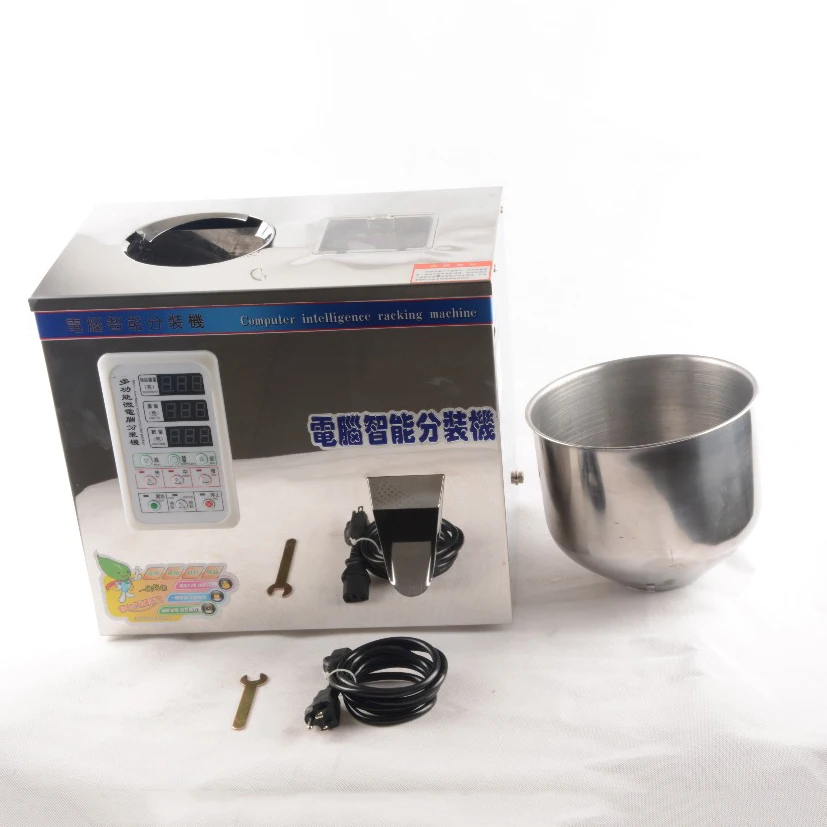 

2-100g Small Scale Grain weighing and filling machine granule powder tea packing machine