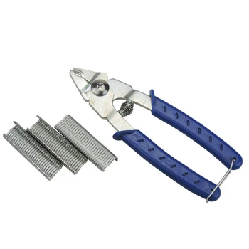 

Hog Ring Pliers + Hog Rings M Nails Poultry Cage Installation Tools Fences Netting Tags Traps Cage