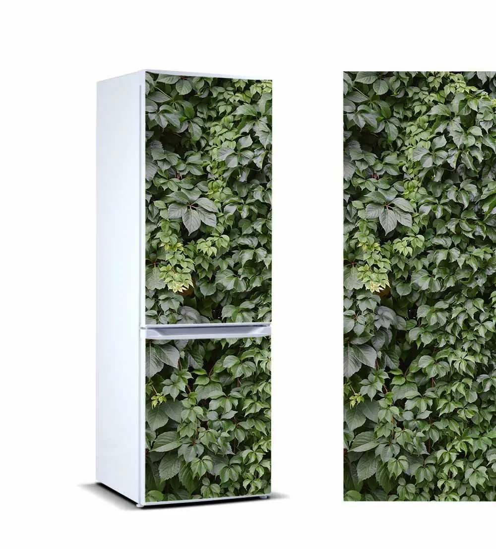 

3D Fridge Sticker Leaf Refrigerator Dishwasher Door Cover Kitchen Home Decoration Accessories Modern Wall Stickers