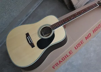 

Factory Custom 41'' Solid Spurce Top Maple Back Side Rosewood Fingerboard Acoustic Guitar can add Fishman pickup EQ