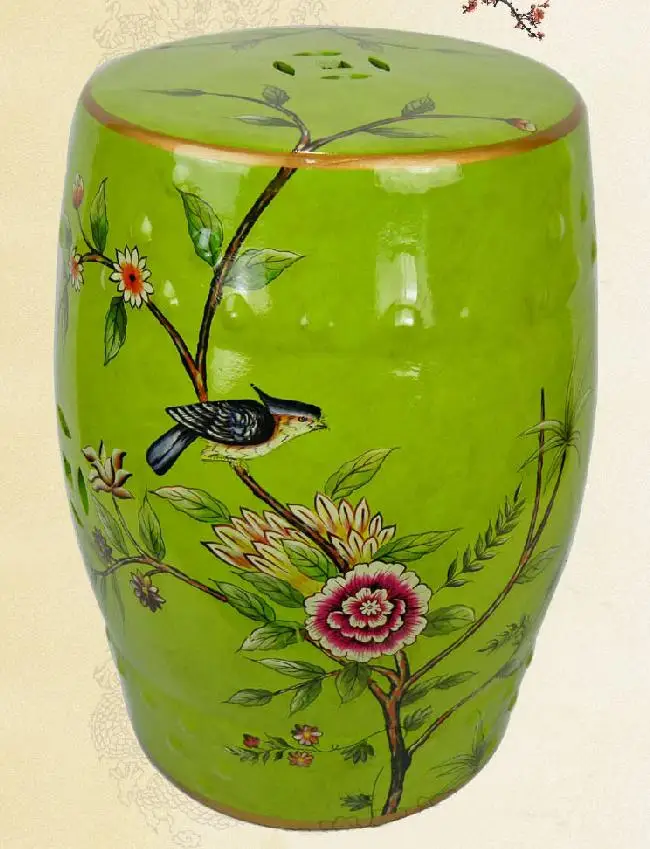 Jingdezhen indoor ceramic Antique home drum porcelain garden stool