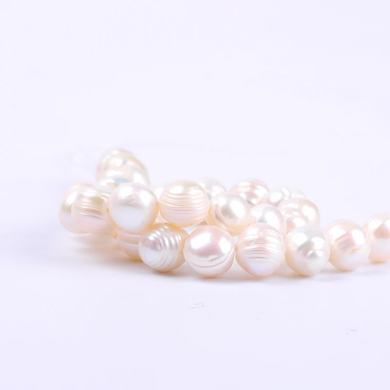 1pack/lot 10-11mm A quality Thread punch Natural freshwater Pearl Loose Beads DIY for Jewelry bracelet necklace
