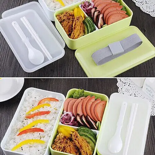 Модный бренд по-японски бэнто Коробки для обедов школы Еда контейнер с термо-сумка для ланча мешок US